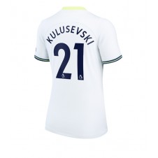 Tottenham Hotspur Dejan Kulusevski #21 Hjemmedrakt Kvinner 2022-23 Kortermet
